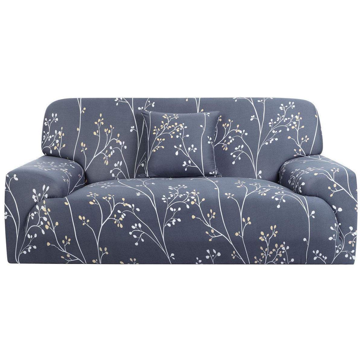 Stretch Botanical Sofa Slipcover with Matching Pillowcase