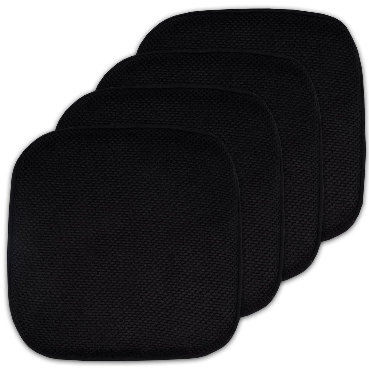 Honeycomb Memory Foam Chair Cushions - Black
