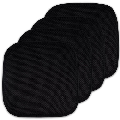 Honeycomb Memory Foam Chair Cushions - Black