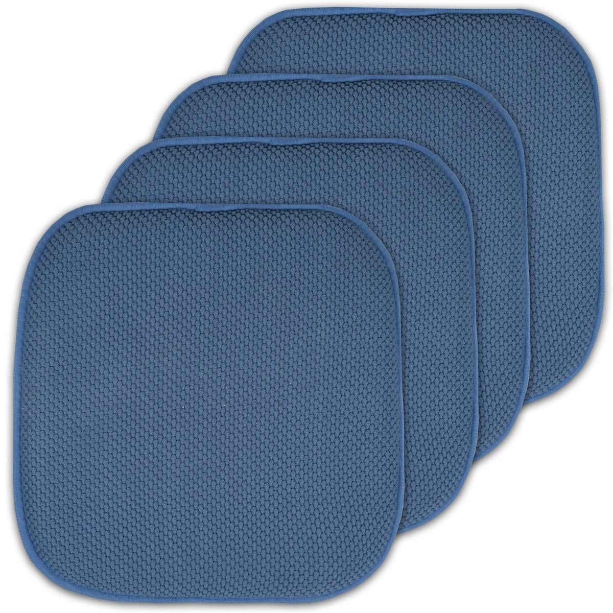 Honeycomb Memory Foam Chair Cushions - Blue