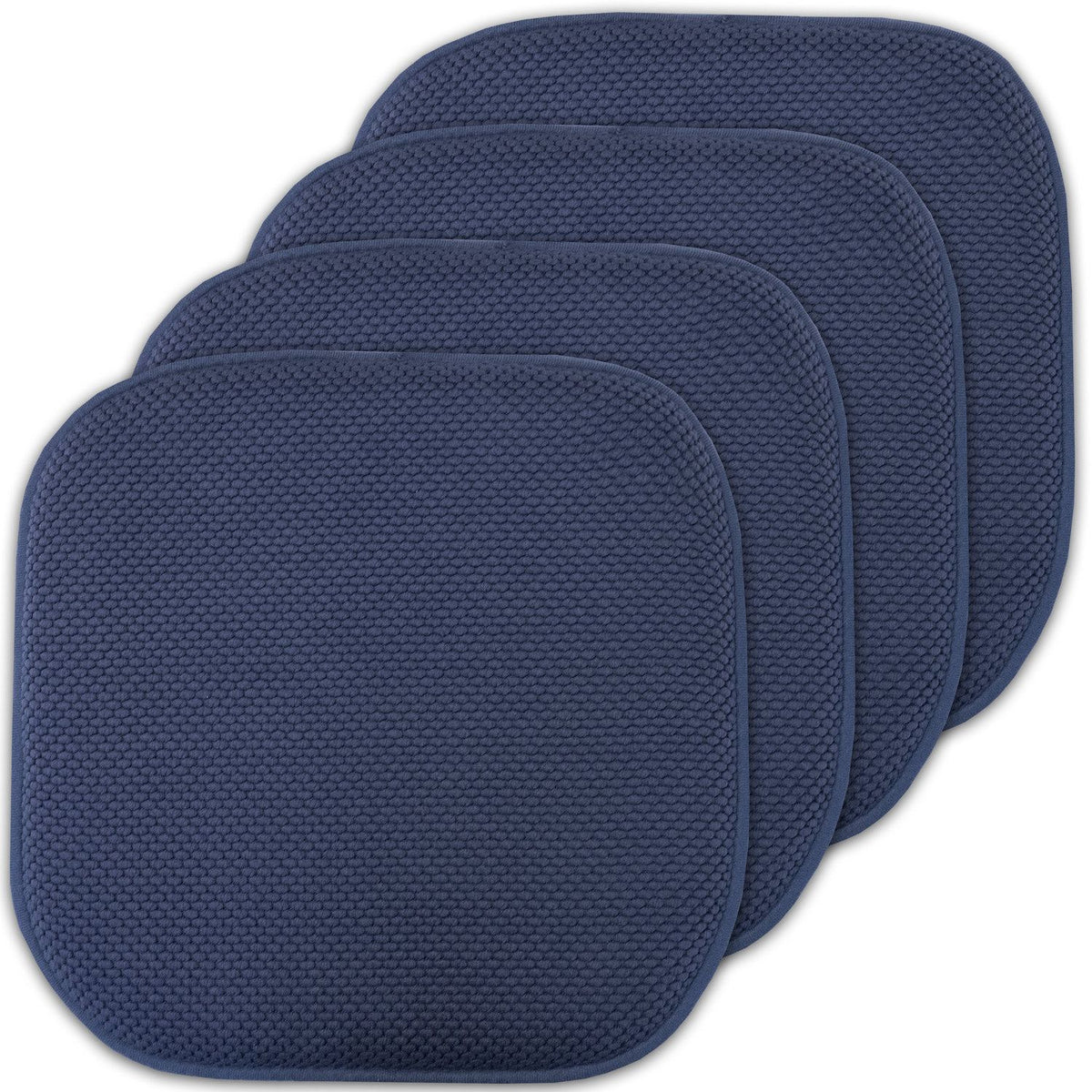 Honeycomb Memory Foam Chair Cushions - Navy