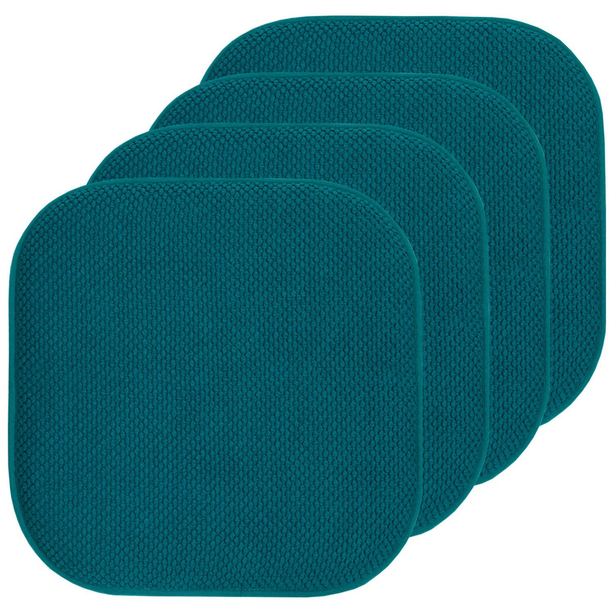 Honeycomb Memory Foam Chair Cushions - Peacock Blue