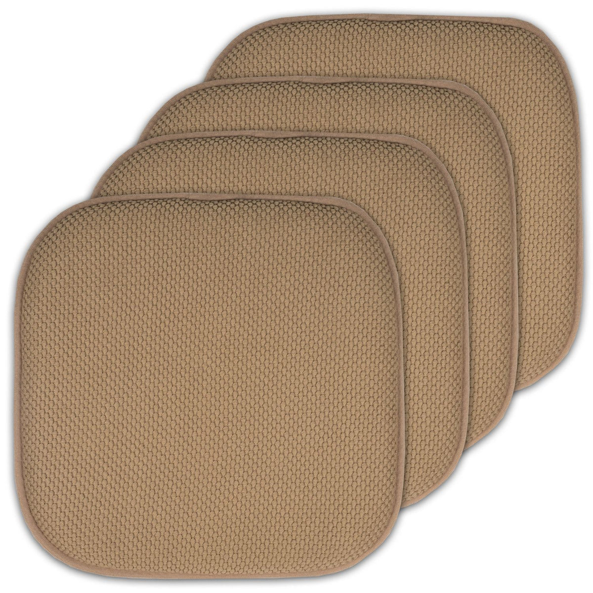 Honeycomb Memory Foam Chair Cushions - Taupe