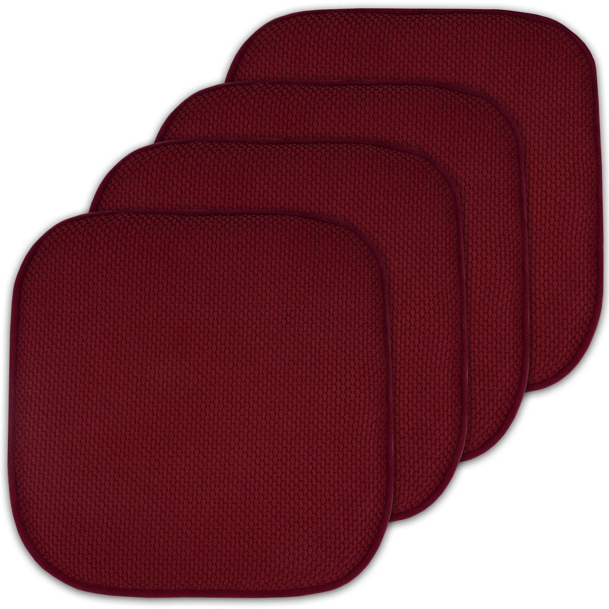 Honeycomb Memory Foam Chair Cushions - Wine