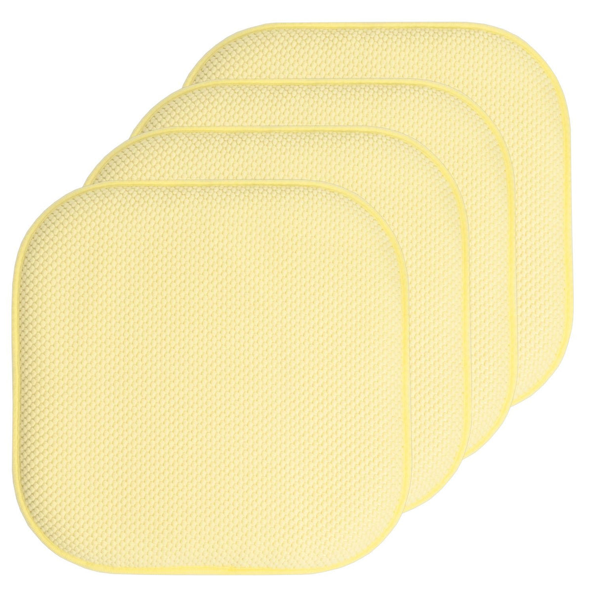 Honeycomb Memory Foam Chair Cushions - Yellow